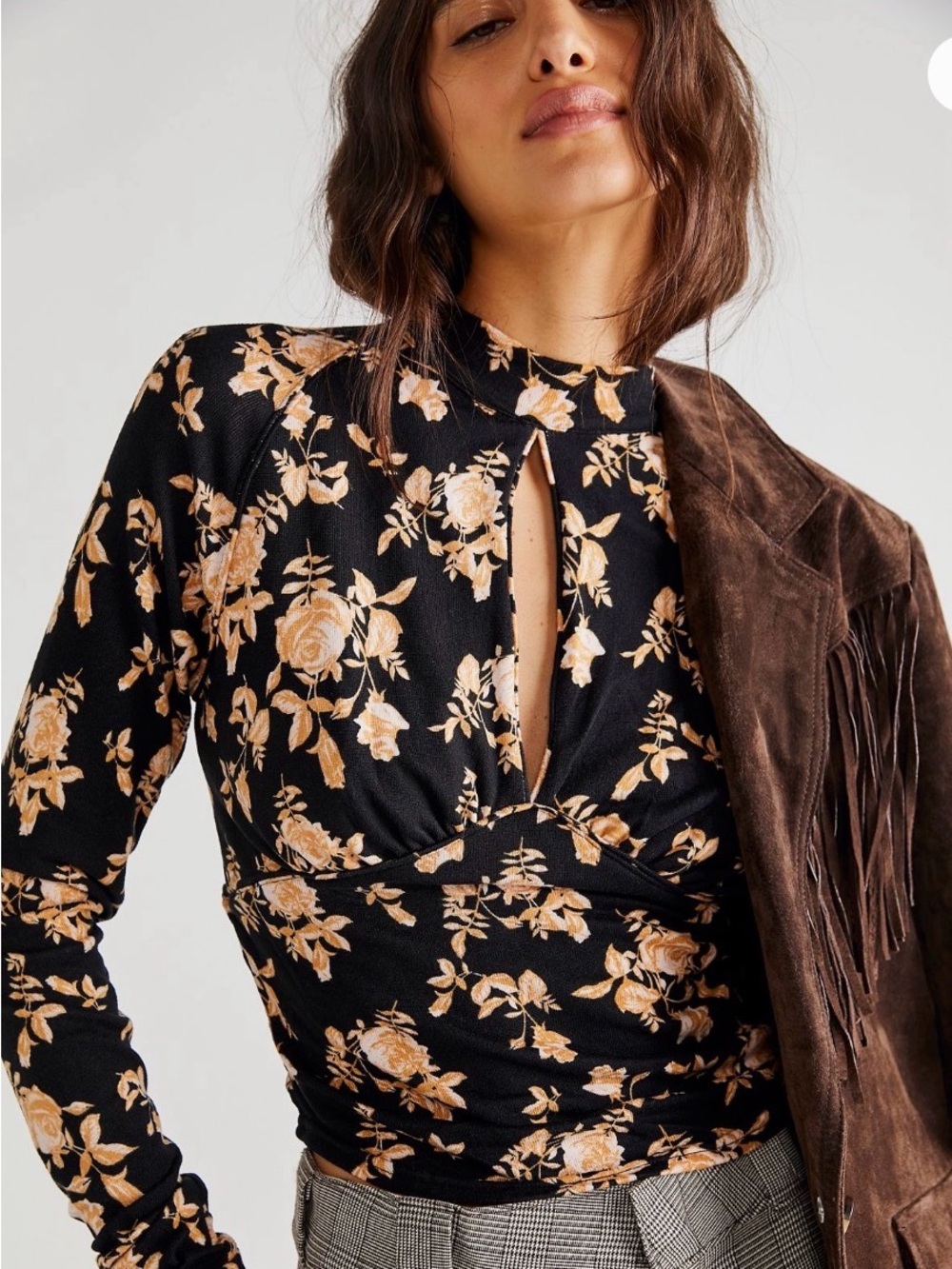 NWT FP Printed Dinner Party Top